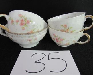 Vintage china tea cups
