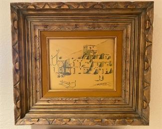 Douglas W. Ballard (1922-2001) Southwestern watercolor. Douglas W. Ballard, 1922-2001 a well-known Southwestern watercolorist. Doug started painting late in his life and developed a strong following as a Southwestern Watercolorist whose work is widely held in private and corporate collections.