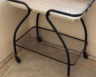 Mid Century Howell Co Rolling Cart