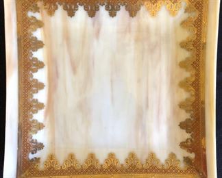 Georges Briard Slag Glass Tray