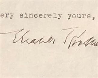 Eleanor Roosevelt Autograph
