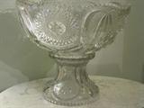 EAPG Large Punch Bowl and Stand