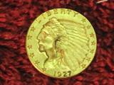 1927 $2.5 Indian Head Gold Eagle