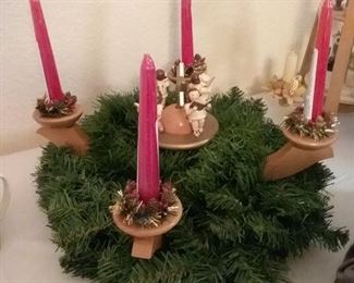 Hand-carved German candle holder