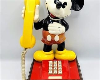 Vintage ATC 1976 The Mickey Mouse Phone Landline Push Button Telephone Walt Disney
