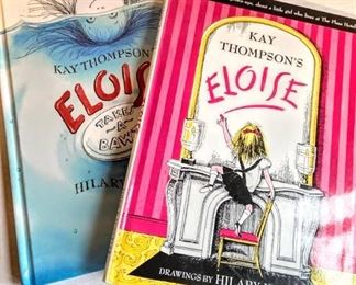 2 Eloise Children's Books by K.Thompson drawings by Hilary Knight "Eloise Takes A Bawth" and "Eloise"