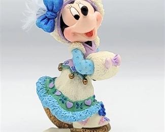 Disney Enesco "You Have Skated Into My Heart" Minnie Mouse Ice Skating Figurine 195588 in Box