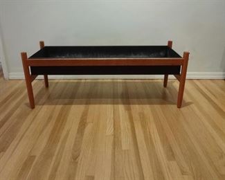 Mid Century Danish Teak Spottrup Planter. Discounted price $400