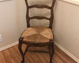Martin of London Chair with Rush Seat. Discounted price $40