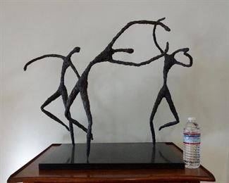 Zahava Odes-Stern Mid Century Brutalist 3 Dancers Sculpture. Measures 27 x 17 x 25.5. Discounted price $1500