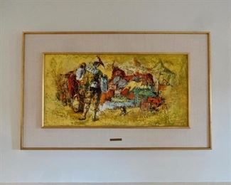 Jose Salazar Ruiz Esparza. Measures 42-1/4W x 26.5H. Discounted price $ 900