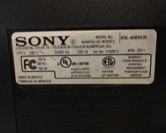 Sony 40" TV