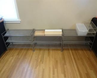 Seville Classics 3-Tier Mesh Shoe Racks $15 each