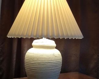 S & M Industry Ginger Jar Lamp c. 1975. Discounted price $50