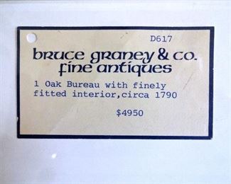 Original Purchase Tag