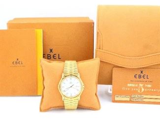Ebel 18k Classic Wave Wristwatch