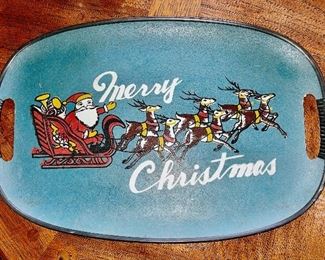 Vintage Christmas tray