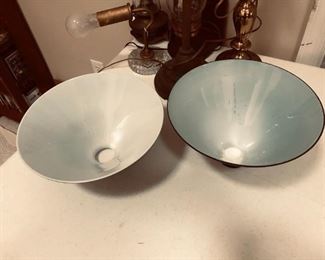 Green Glass Student Lamp