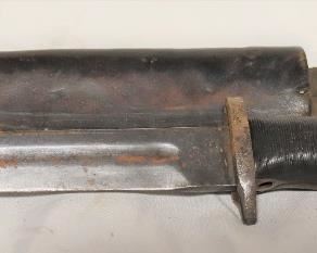 World War II German Bayonet With Sheath Blade is 7 Inches Bayonet is 11 1/2 Inches Overall