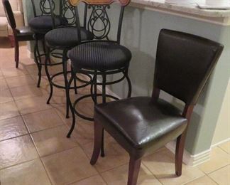 Barstools, side chairs