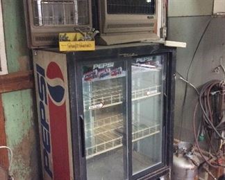 Propane Heaters & Non working Pepsi Cooler.