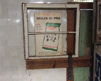 Vintage Cardboard Dog Food Advertising Sign.