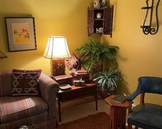 MCM Lane waffle front side table 