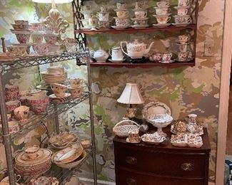 Amazing collection of cups and saucers...Victorian to Art Deco and beyond