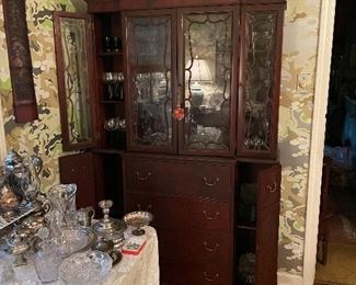 1950’s large  china cabinet 