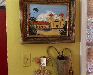 Wonderful Spanish American oil on canvas by listed artist
1940s