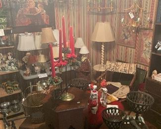 Lamps, Chandaliers, collectibles 