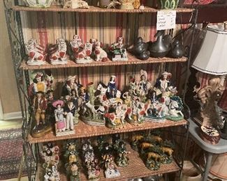 Staffordshire style figurines 