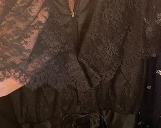 Amazing black lace dress from the 40s