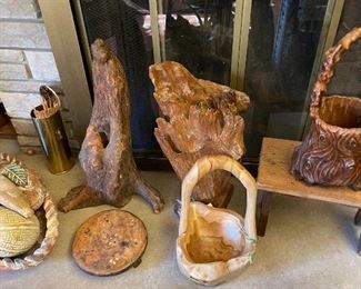  Cypress knee and wood pieces 
