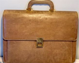 Senator John Fulbright's Leather Briefcase, monogrammed
