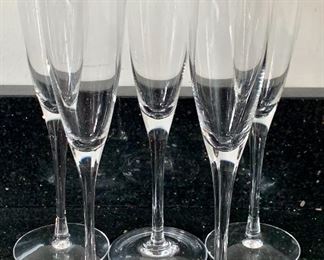 (5) Tiffany Champagne Glasses