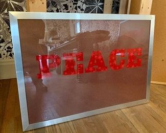 "Peace" Framed Art