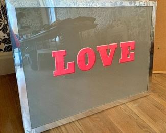 "Love" Framed Art