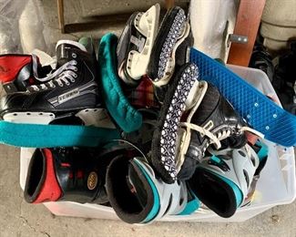 Assorted size hockey skates