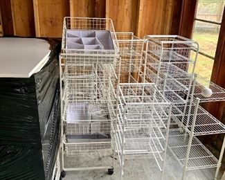 Assorted size Elfa shelving  