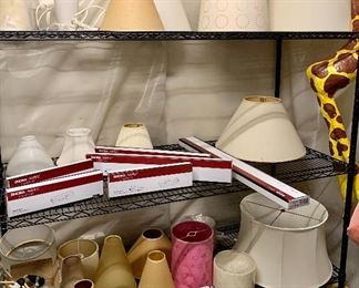 Assorted lampshades