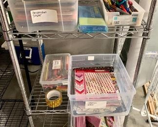 Assorted arts & crafts supplies