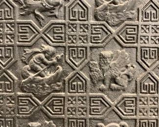 detail - Eros escaping by sea and all sorts of mythological characters