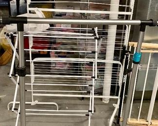 Assorted laundry drying racks