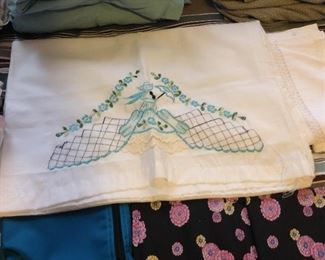 Vintage pillow cases