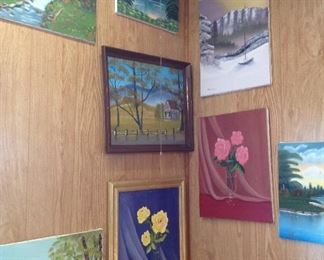 Art work from owner of the home