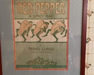 Vintage Henry Lodge framed print