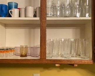 Glasses & cups in kitchen