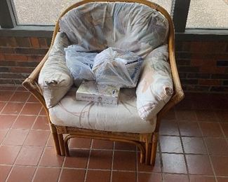Second rattan cushion chair