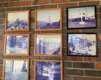 Vintage photos under glass & framed